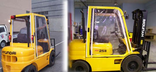 Şeffaf Forklift Çadırı